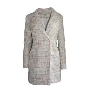 NWT Jason Wu Sparkling Tweed Blazer Coat Dress Size XS
